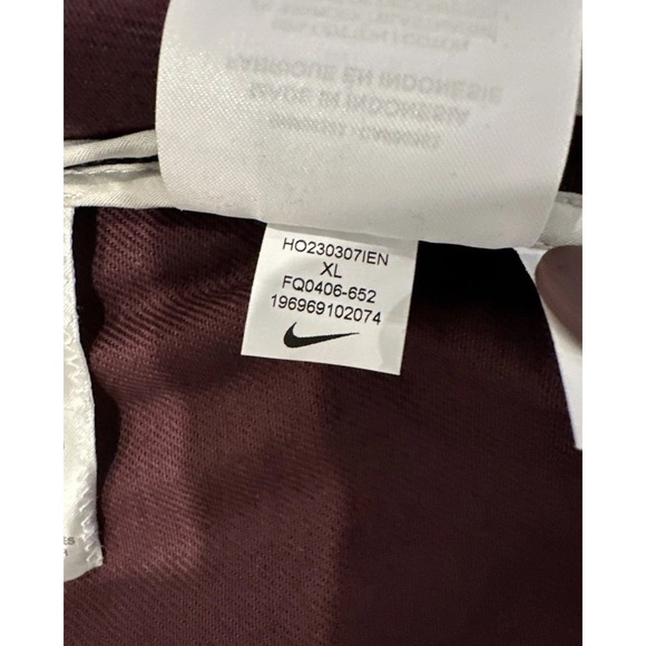 Nike SB Jacket Adult XL Woven Twill Premium Full-Zip Burgundy FQ0406-652 - Picture 7 of 8
